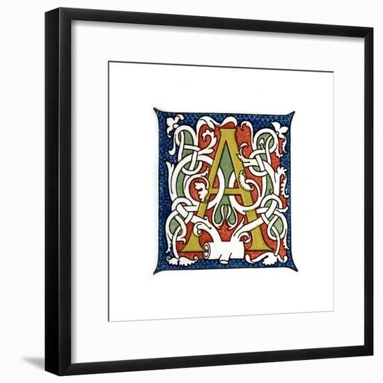 Initial Letter A-Henry Shaw-Framed Giclee Print