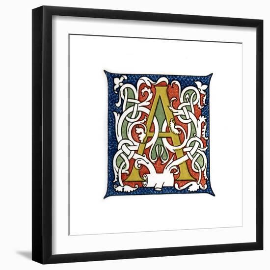 Initial Letter A-Henry Shaw-Framed Giclee Print