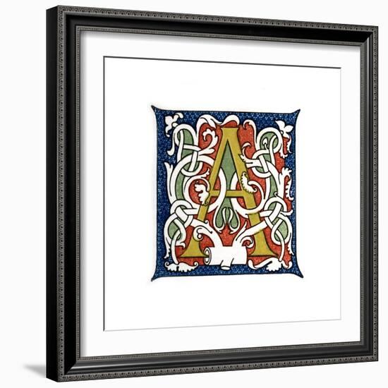 Initial Letter A-Henry Shaw-Framed Giclee Print