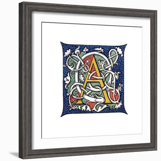 Initial Letter A-Henry Shaw-Framed Giclee Print