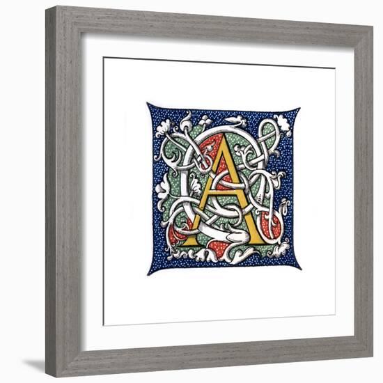 Initial Letter A-Henry Shaw-Framed Giclee Print