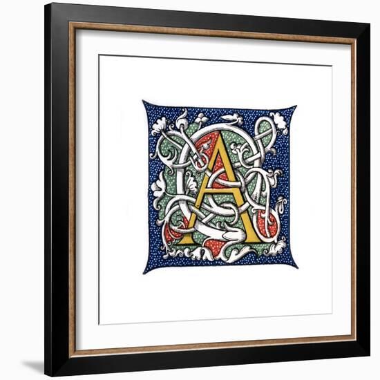 Initial Letter A-Henry Shaw-Framed Giclee Print