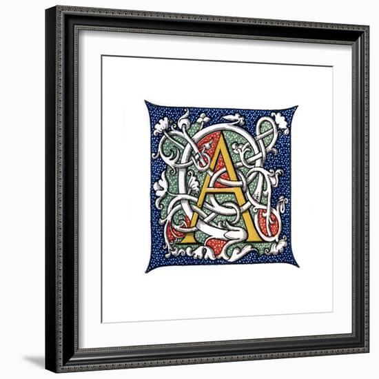 Initial Letter A-Henry Shaw-Framed Giclee Print