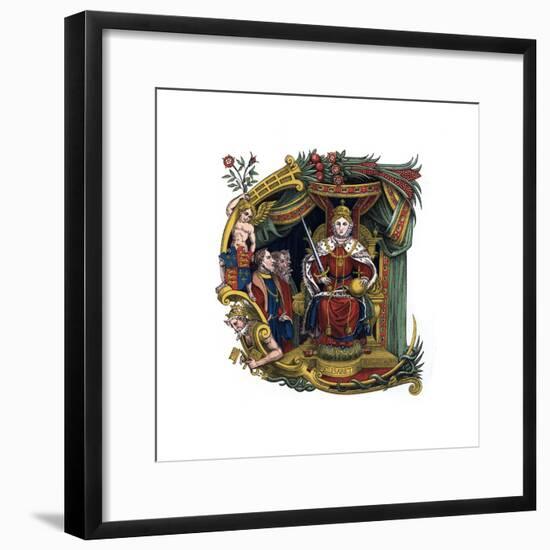 Initial Letter C, 1563-Henry Shaw-Framed Giclee Print