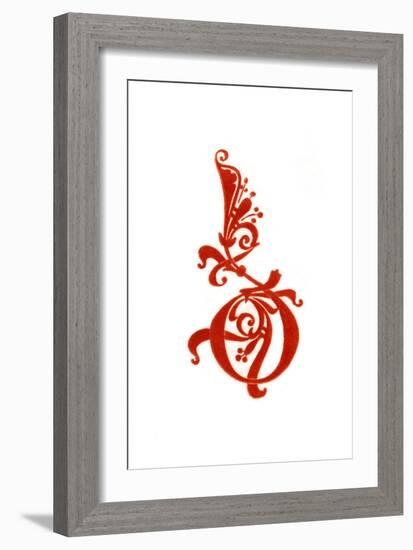 Initial Letter D, 10th Century-Henry Shaw-Framed Giclee Print