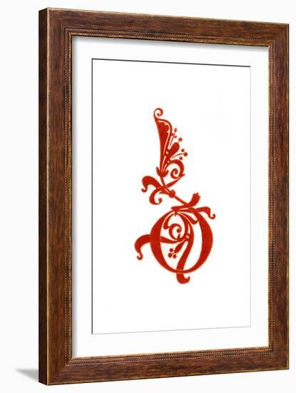 Initial Letter D, 10th Century-Henry Shaw-Framed Giclee Print