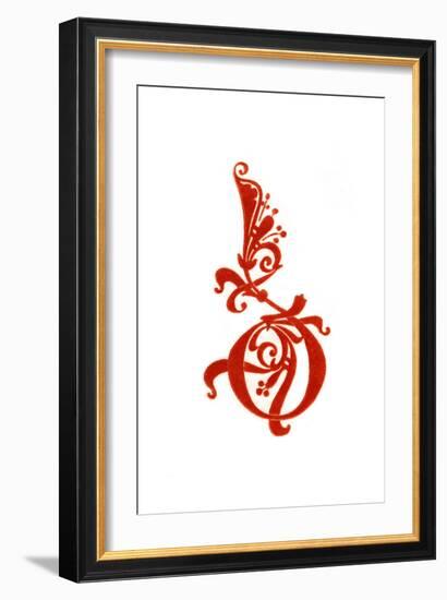 Initial Letter D, 10th Century-Henry Shaw-Framed Giclee Print