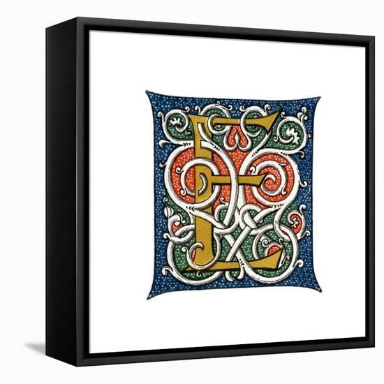 Initial Letter E-Henry Shaw-Framed Premier Image Canvas