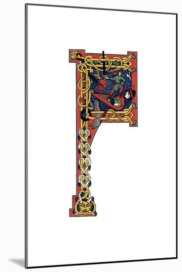 Initial Letter F, 12th Century-Henry Shaw-Mounted Giclee Print