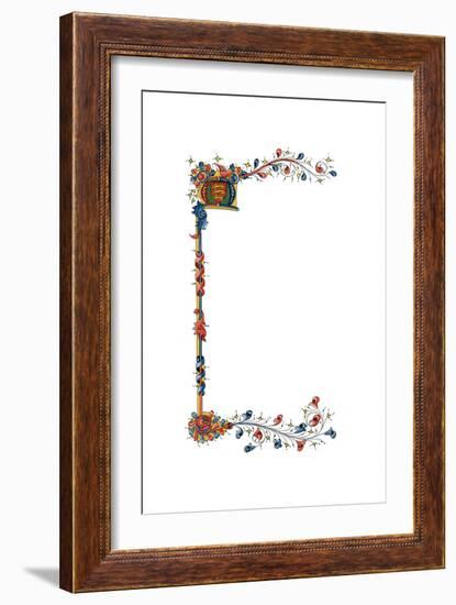 Initial Letter M, C1410-Henry Shaw-Framed Giclee Print