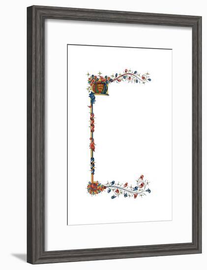 Initial Letter M, C1410-Henry Shaw-Framed Giclee Print