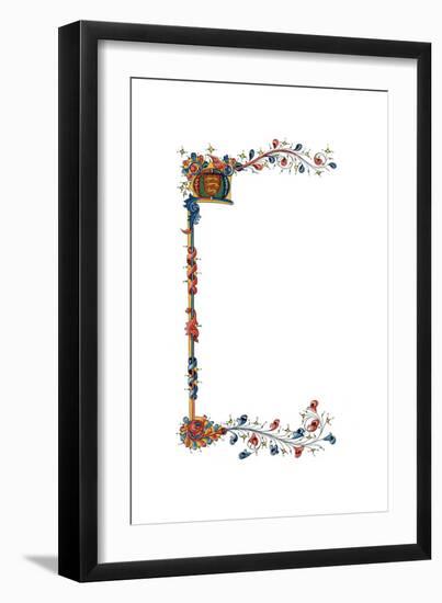 Initial Letter M, C1410-Henry Shaw-Framed Giclee Print