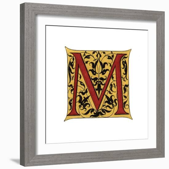 Initial Letter M-Henry Shaw-Framed Giclee Print