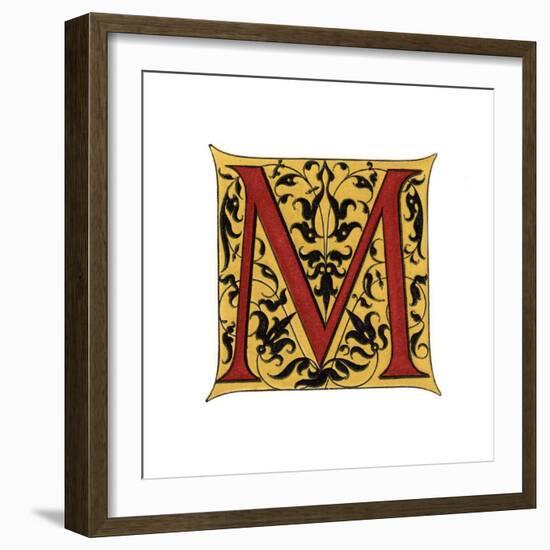 Initial Letter M-Henry Shaw-Framed Giclee Print