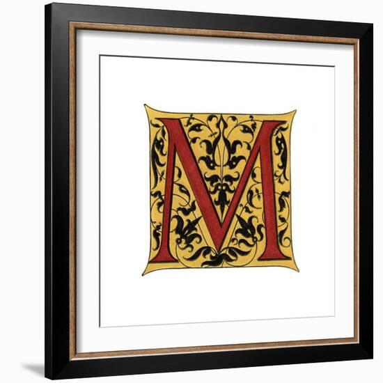 Initial Letter M-Henry Shaw-Framed Giclee Print