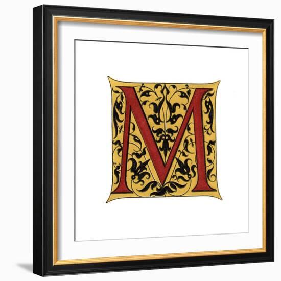 Initial Letter M-Henry Shaw-Framed Giclee Print