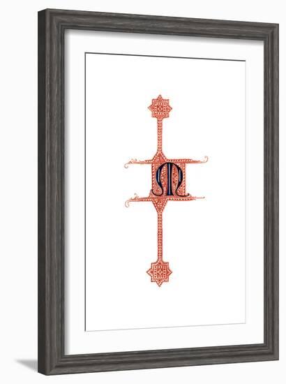 Initial Letter M-Henry Shaw-Framed Giclee Print