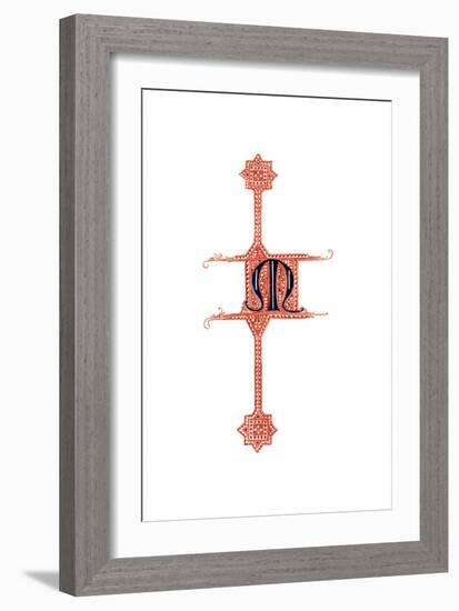 Initial Letter M-Henry Shaw-Framed Giclee Print