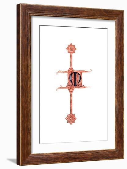 Initial Letter M-Henry Shaw-Framed Giclee Print