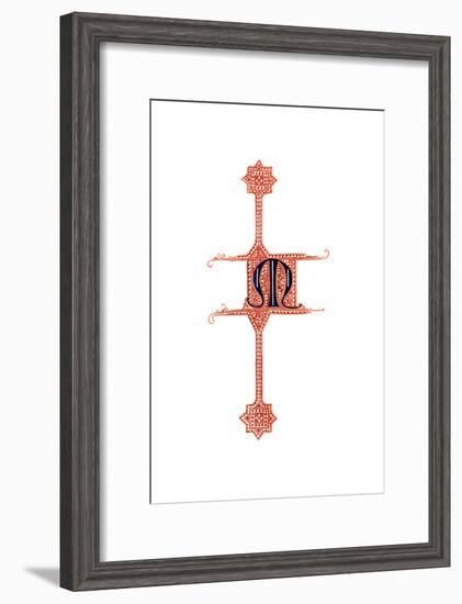 Initial Letter M-Henry Shaw-Framed Giclee Print