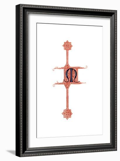 Initial Letter M-Henry Shaw-Framed Giclee Print