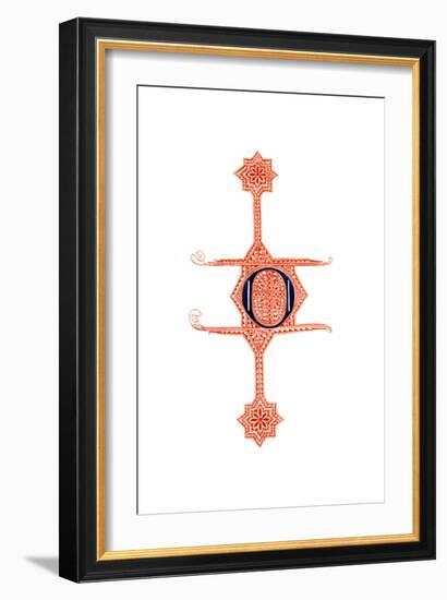 Initial Letter O, 14th Century-Henry Shaw-Framed Giclee Print