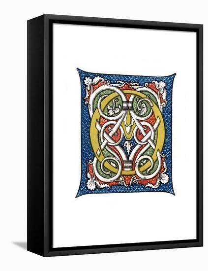 Initial Letter O, C15th Century-Henry Shaw-Framed Premier Image Canvas