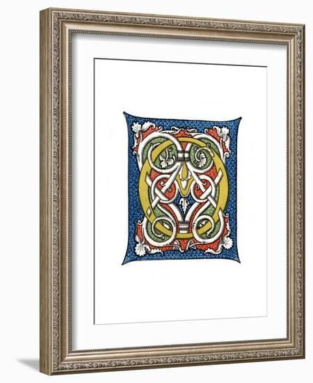 Initial Letter O, C15th Century-Henry Shaw-Framed Giclee Print