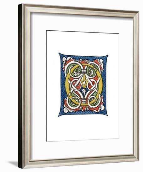 Initial Letter O, C15th Century-Henry Shaw-Framed Giclee Print