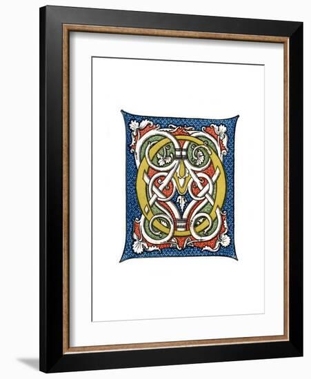 Initial Letter O, C15th Century-Henry Shaw-Framed Giclee Print