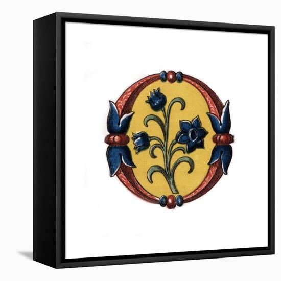 Initial Letter O, Late 15th Century-Henry Shaw-Framed Premier Image Canvas