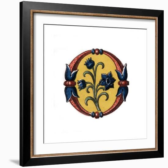 Initial Letter O, Late 15th Century-Henry Shaw-Framed Giclee Print