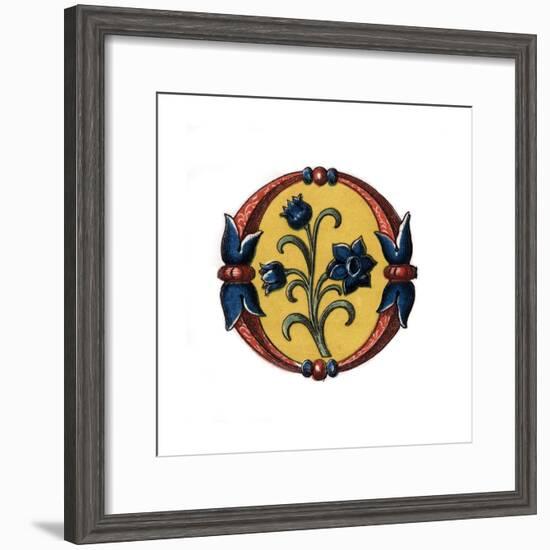 Initial Letter O, Late 15th Century-Henry Shaw-Framed Giclee Print
