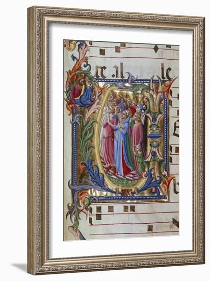 Initial Letter of Choral, Miniature-Lorenzo Monaco-Framed Giclee Print