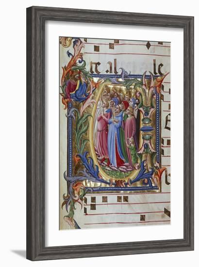 Initial Letter of Choral, Miniature-Lorenzo Monaco-Framed Giclee Print