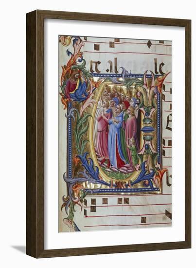 Initial Letter of Choral, Miniature-Lorenzo Monaco-Framed Giclee Print