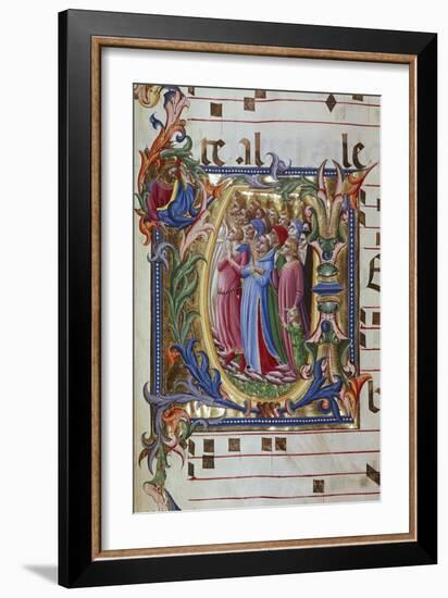 Initial Letter of Choral, Miniature-Lorenzo Monaco-Framed Giclee Print