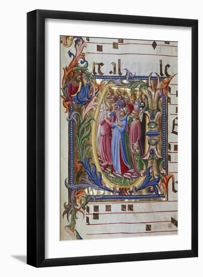 Initial Letter of Choral, Miniature-Lorenzo Monaco-Framed Giclee Print