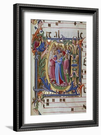 Initial Letter of Choral, Miniature-Lorenzo Monaco-Framed Giclee Print