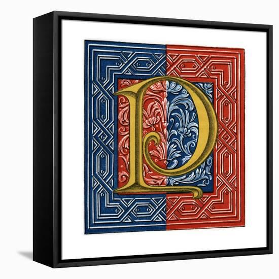 Initial Letter P-Henry Shaw-Framed Premier Image Canvas