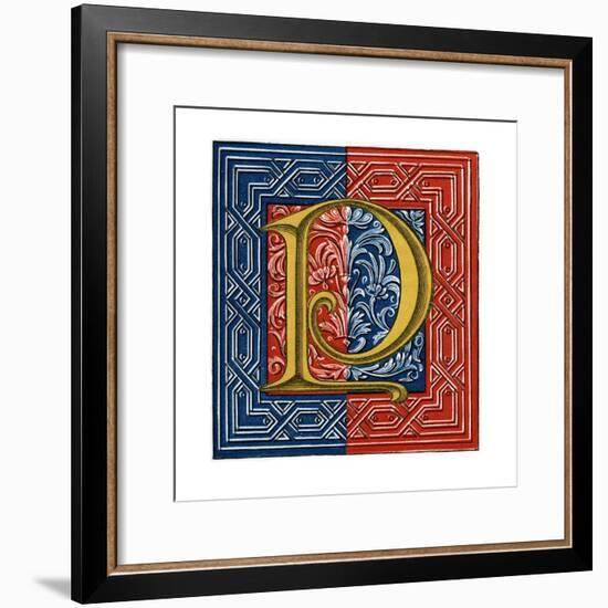 Initial Letter P-Henry Shaw-Framed Giclee Print