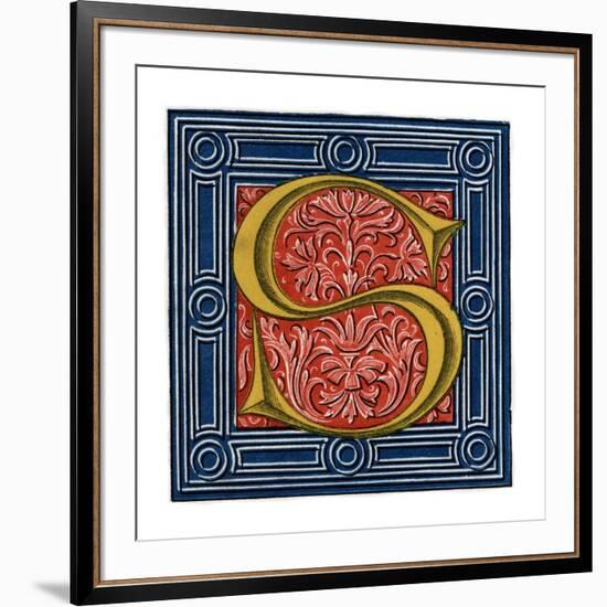 Initial Letter S-Henry Shaw-Framed Giclee Print