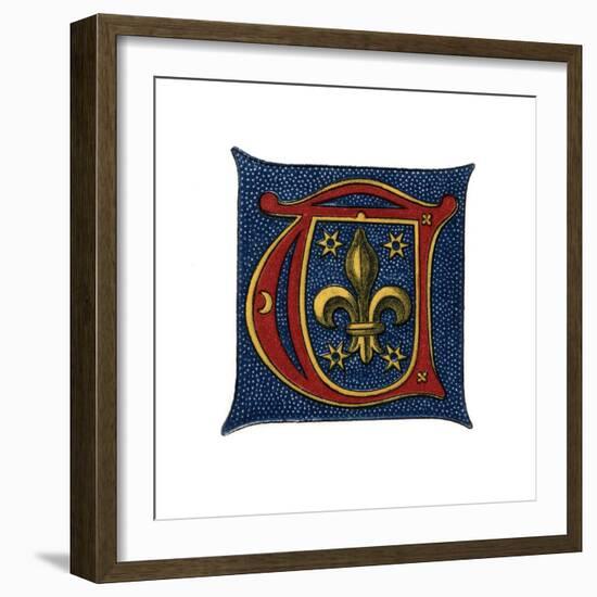 Initial Letter T, C16th Century?-Henry Shaw-Framed Giclee Print