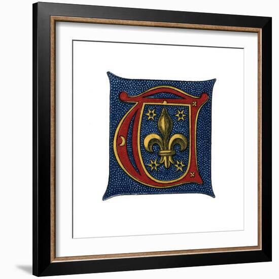 Initial Letter T, C16th Century?-Henry Shaw-Framed Giclee Print