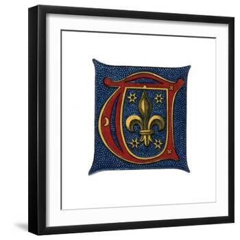Initial Letter T, C16th Century?-Henry Shaw-Framed Giclee Print
