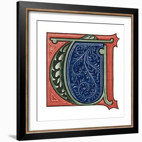 Initial Letter T-Henry Shaw-Framed Giclee Print