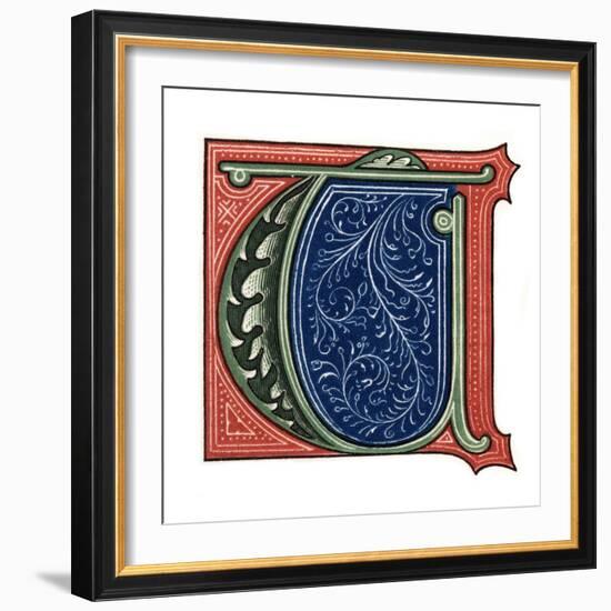 Initial Letter T-Henry Shaw-Framed Giclee Print