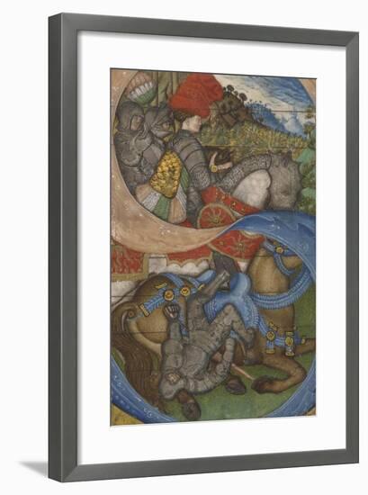 Initial S and the Conversion of Saint Paul Ms 41, c.1440-50-Antonio Pisanello-Framed Giclee Print