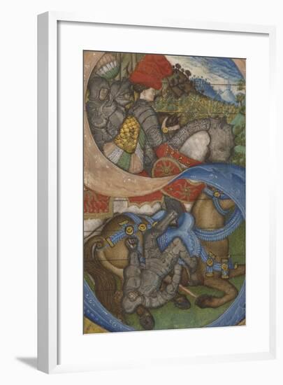 Initial S and the Conversion of Saint Paul Ms 41, c.1440-50-Antonio Pisanello-Framed Giclee Print