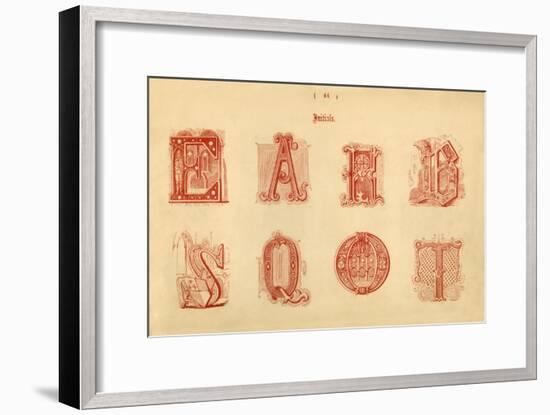 'Initials', 1862-Unknown-Framed Giclee Print